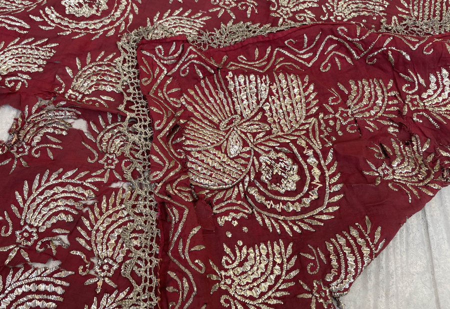 GÜMÜŞ TELKARİ İŞÇİLİKLİ ÇOK NADİR KOZAK TELLİSİ