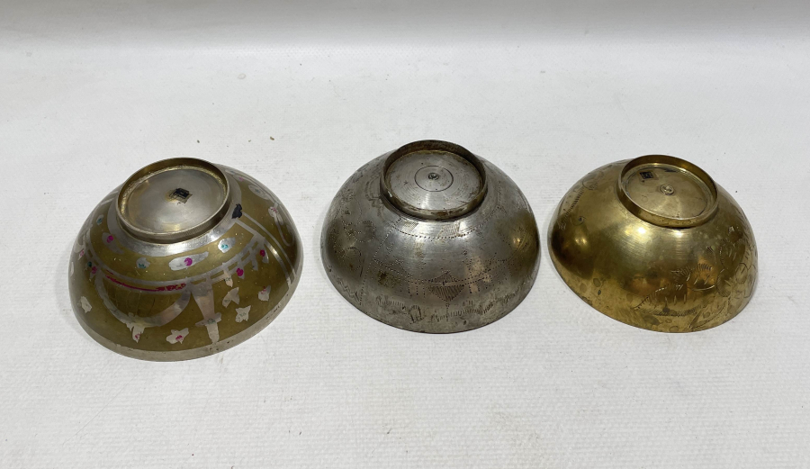 HİCAZ İŞİ 3 ADET ANTİKA ŞİFA TASI LOTU