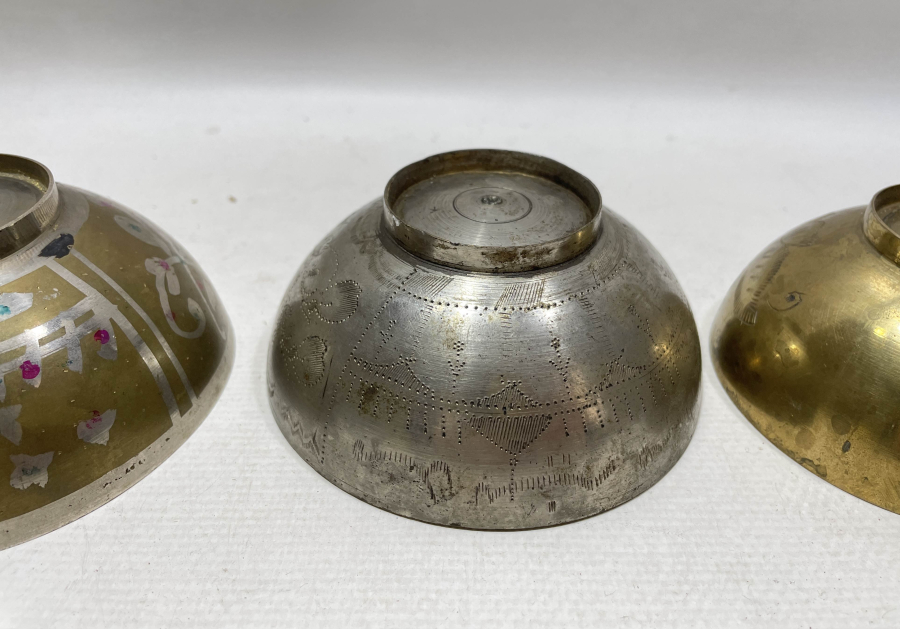 HİCAZ İŞİ 3 ADET ANTİKA ŞİFA TASI LOTU