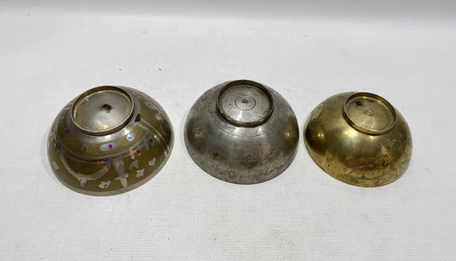 HİCAZ İŞİ 3 ADET ANTİKA ŞİFA TASI LOTU