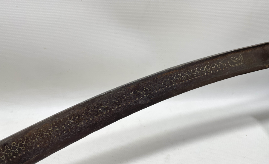 OSMANLI DÖNEMİ GÜMÜŞ ÇAKMA İŞÇİLİKLİ YENİÇERİ YATAĞANI