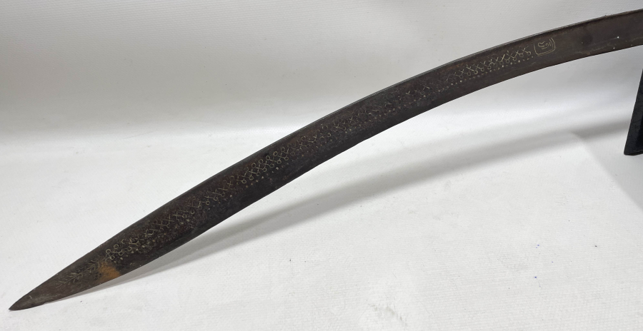 OSMANLI DÖNEMİ GÜMÜŞ ÇAKMA İŞÇİLİKLİ YENİÇERİ YATAĞANI