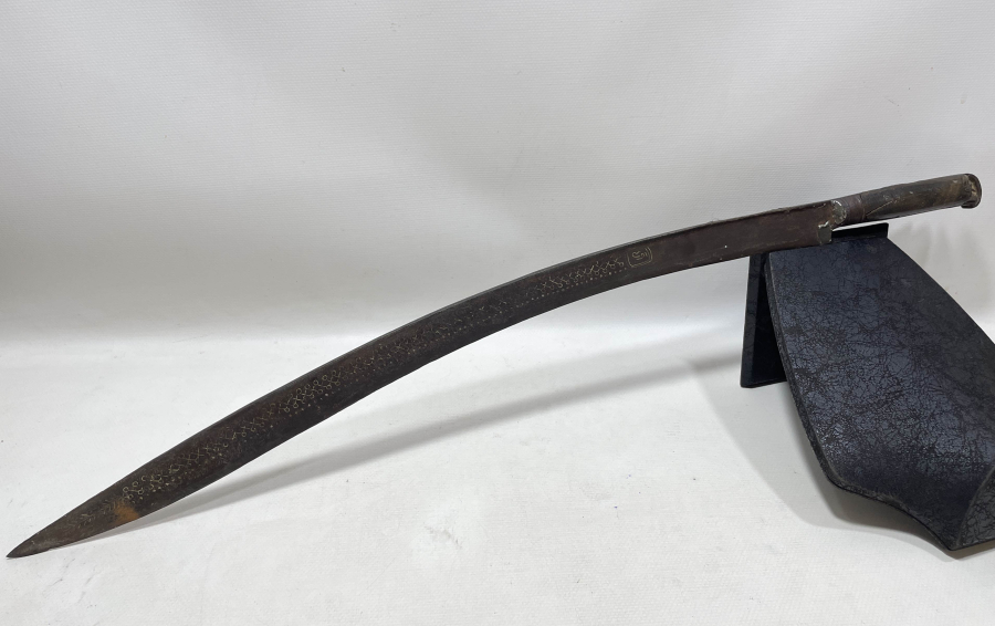 OSMANLI DÖNEMİ GÜMÜŞ ÇAKMA İŞÇİLİKLİ YENİÇERİ YATAĞANI