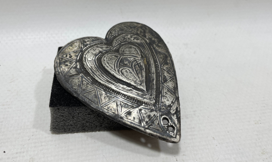 OSMANLI DÖNEMİ SAVATLI GÜMÜŞ ÇERKES İŞİ AT DÖŞLÜĞÜ