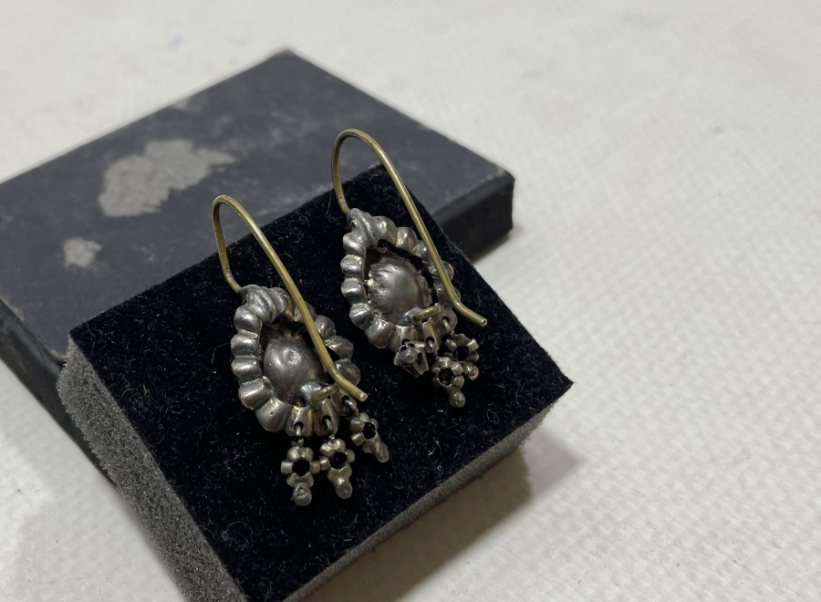 OSMANLI DÖNEMİ ELMAS TAŞLI DUT MODEL ALTIN KÜPE