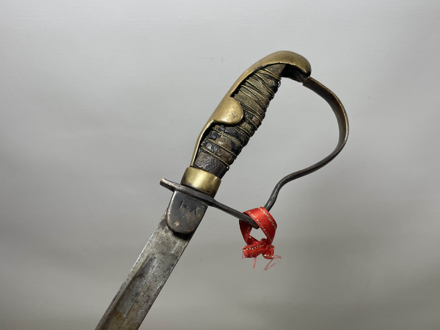 OSMANLI DÖNEMİ ÖZEL YAPIM TOPÇU AMBLEMLİ ÇOK NADİR SUBAY KILICI - İLK KEZ GÖRÜLÜYOR