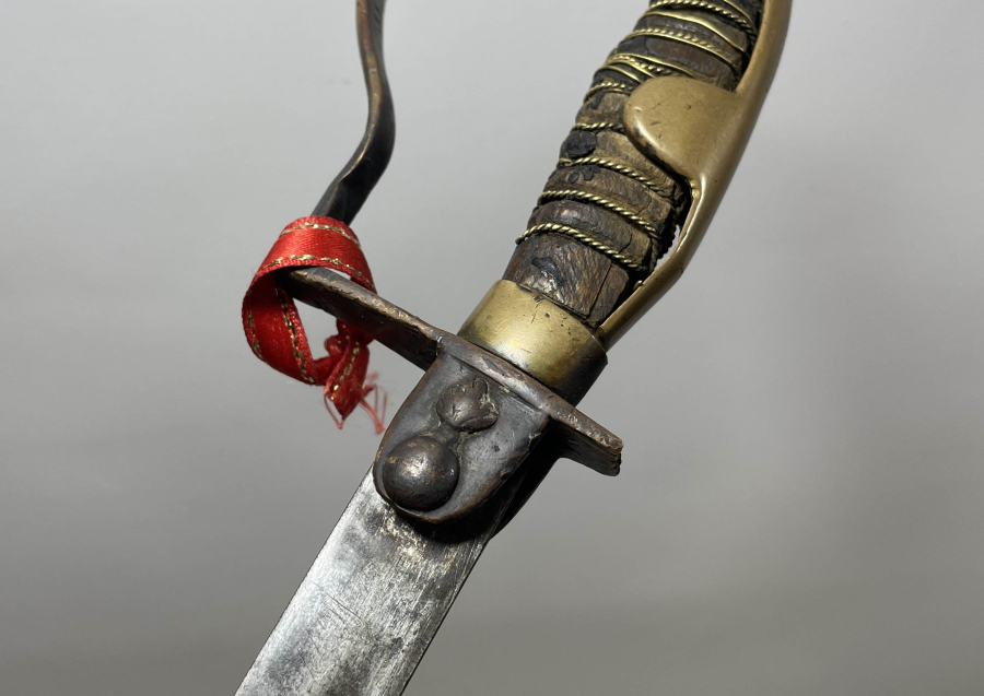 OSMANLI DÖNEMİ ÖZEL YAPIM TOPÇU AMBLEMLİ ÇOK NADİR SUBAY KILICI - İLK KEZ GÖRÜLÜYOR