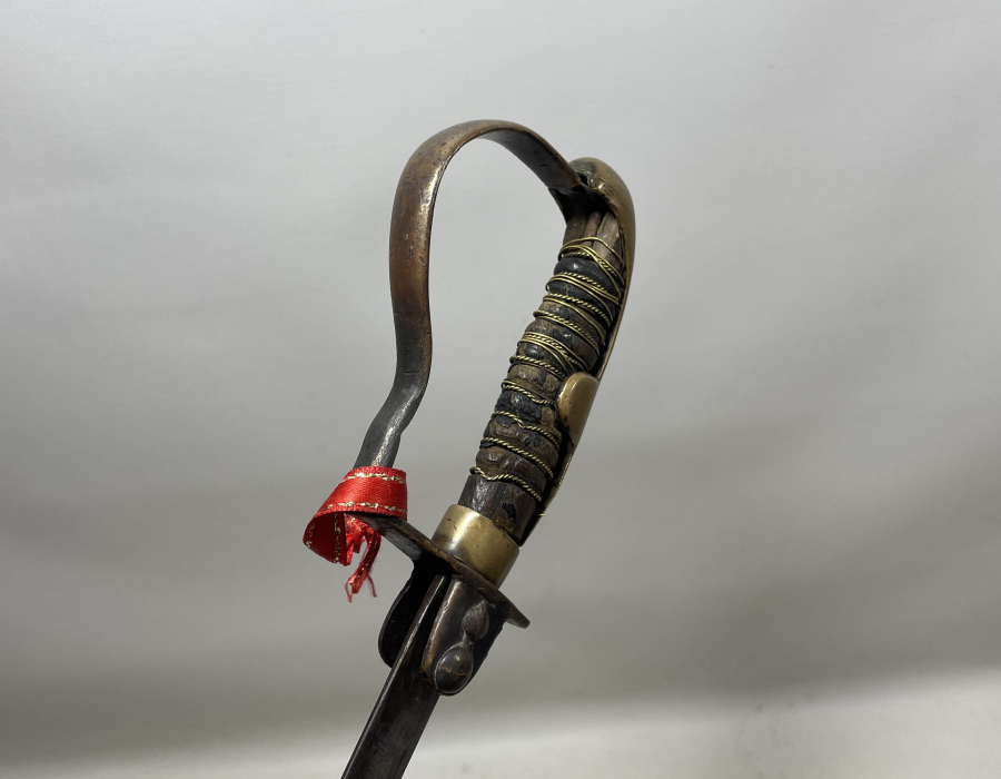 OSMANLI DÖNEMİ ÖZEL YAPIM TOPÇU AMBLEMLİ ÇOK NADİR SUBAY KILICI - İLK KEZ GÖRÜLÜYOR