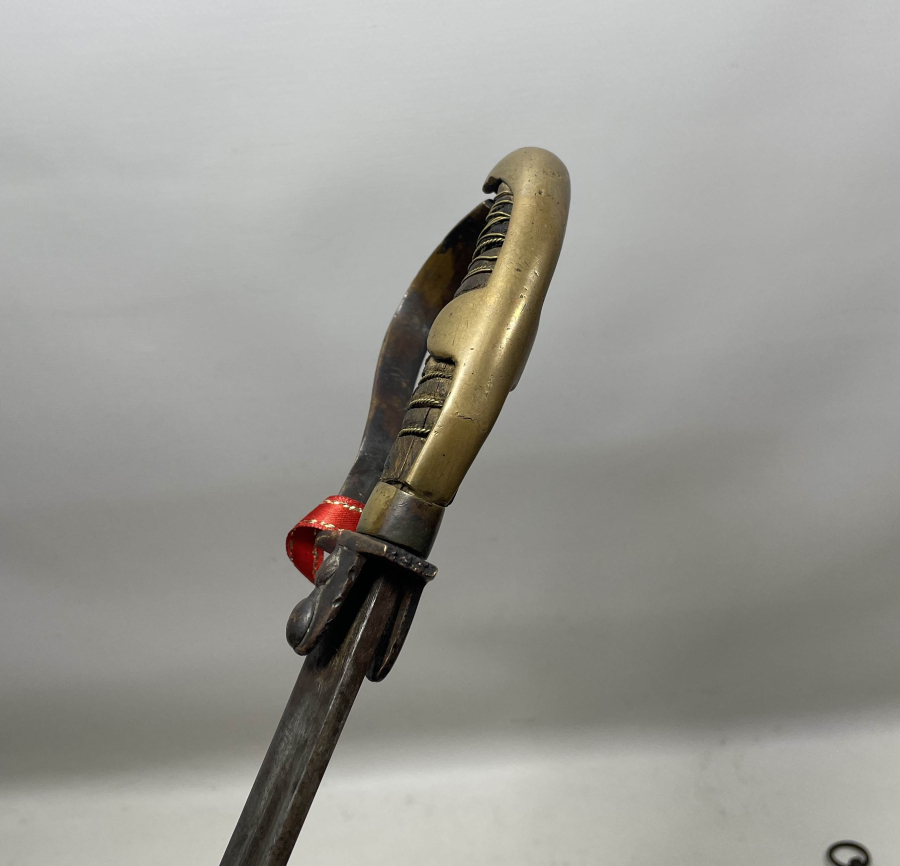 OSMANLI DÖNEMİ ÖZEL YAPIM TOPÇU AMBLEMLİ ÇOK NADİR SUBAY KILICI - İLK KEZ GÖRÜLÜYOR