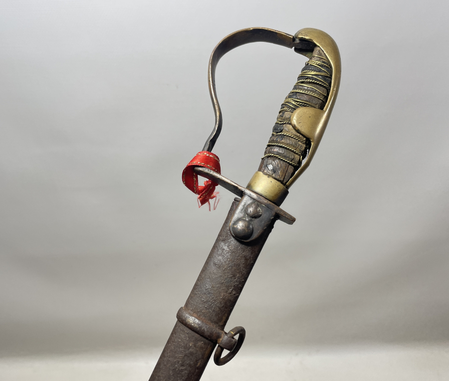 OSMANLI DÖNEMİ ÖZEL YAPIM TOPÇU AMBLEMLİ ÇOK NADİR SUBAY KILICI - İLK KEZ GÖRÜLÜYOR