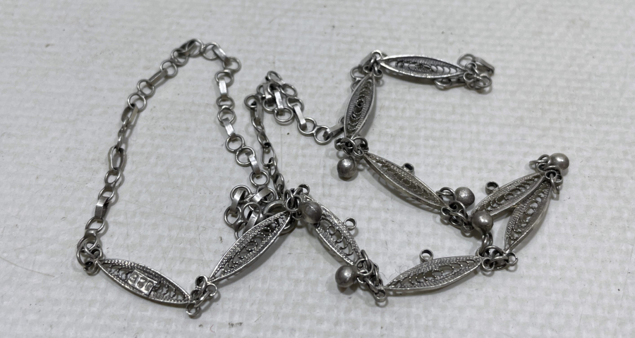 TELKARİ İŞÇİLİKLİ ANTİKA GÜMÜŞ GERDANLIK