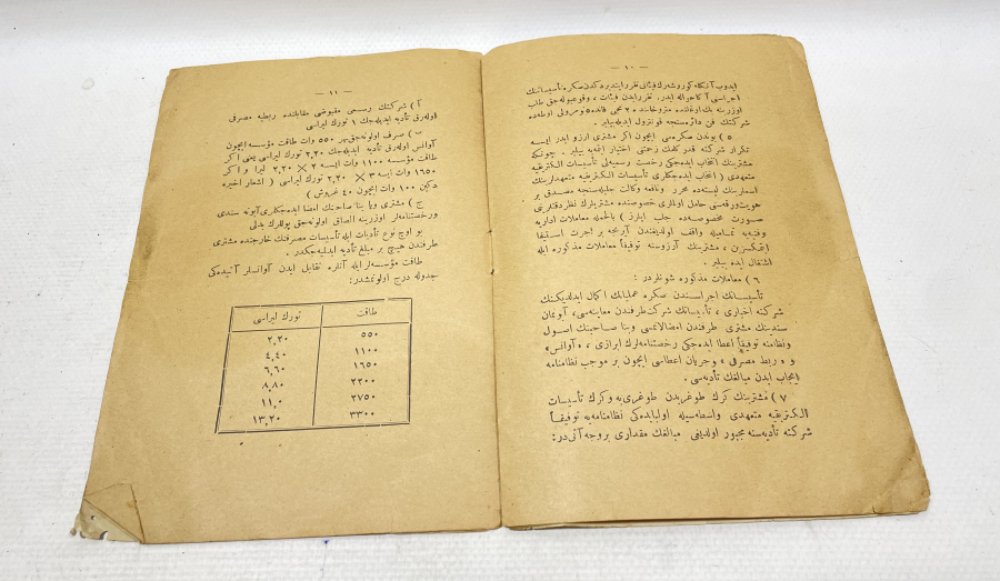 TÜRK ANONİM ŞİRKETİ ELEKTRİĞE DAİR MAMULAT İSİMLİ NADİR KİTAP