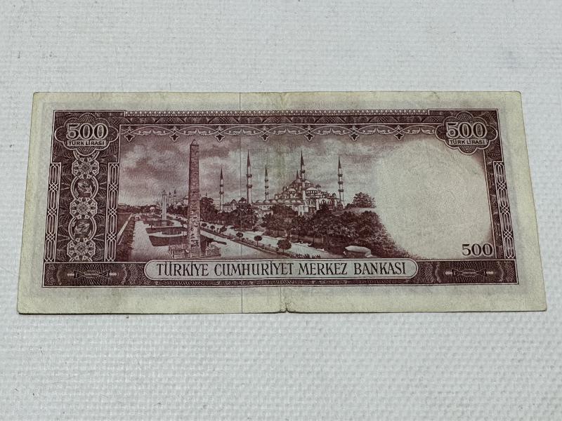 5. EMİSYON NADİR 500 LİRA KAĞIT PARA