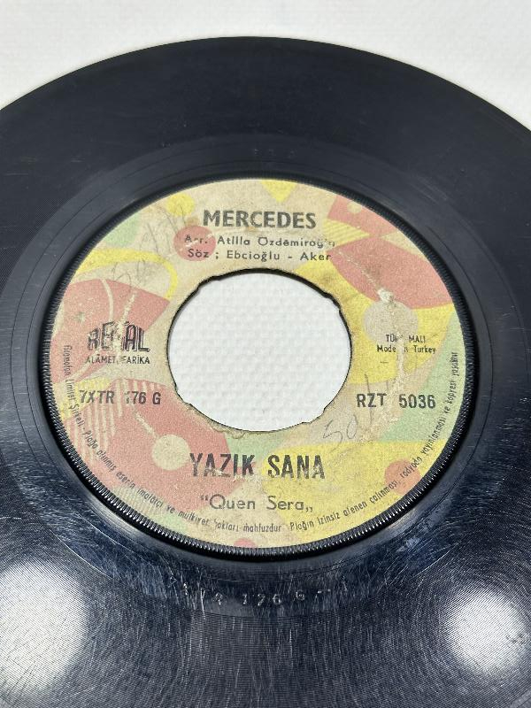 NADİR 45'LİK PLAK MERCEDES - YAZIK SANA & KİME KALDI BU DÜNYA