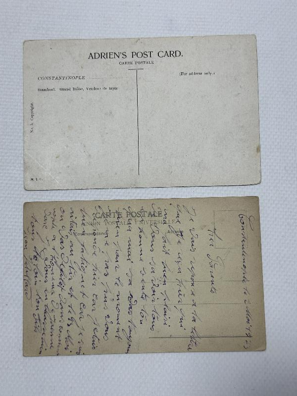 OSMANLI DÖNEMİ İKİ ADET KARTPOSTAL