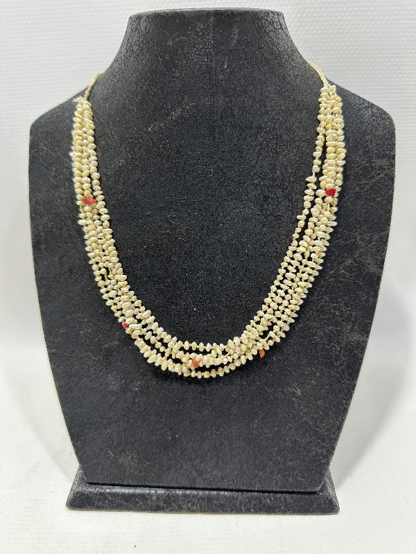 OSMANLI DÖNEMİ MERCANLI KUM İNCİ GERDANLIK