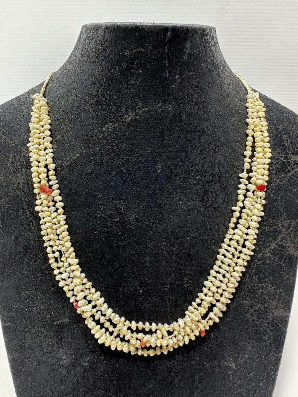 OSMANLI DÖNEMİ MERCANLI KUM İNCİ GERDANLIK