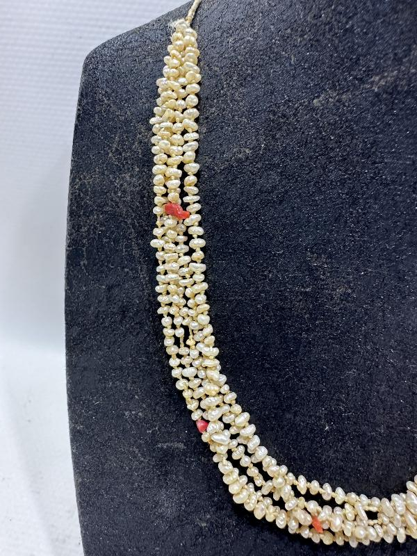 OSMANLI DÖNEMİ MERCANLI KUM İNCİ GERDANLIK