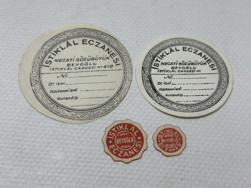 TIP TARİHİ: İSTANBUL İSTİKLAL ECZANESİ VİNYETLERİ