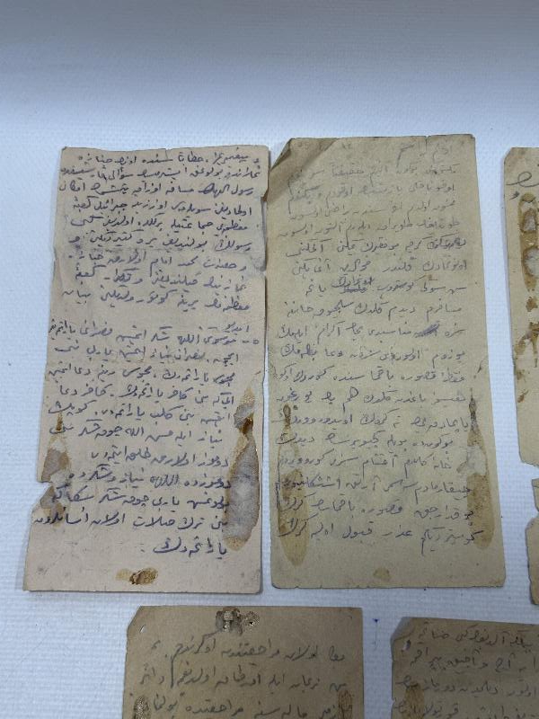 ANTİKA KÖYLÜ SİGARA KAĞITLARI ÜZERİNE OSMANLICA MEKTUPLAR