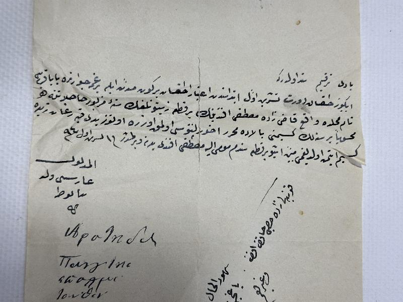 FİSKAL PULLU OSMANLICA EVRAK