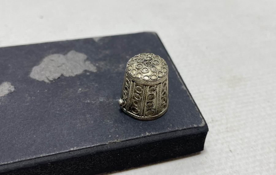 GÜHERZE İŞÇİLİKLİ OSMANLI DÖNEMİ GÜMÜŞ TERZİ YÜKSÜĞÜ