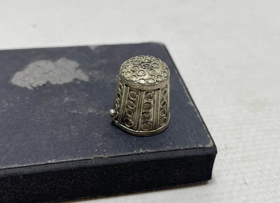 GÜHERZE İŞÇİLİKLİ OSMANLI DÖNEMİ GÜMÜŞ TERZİ YÜKSÜĞÜ