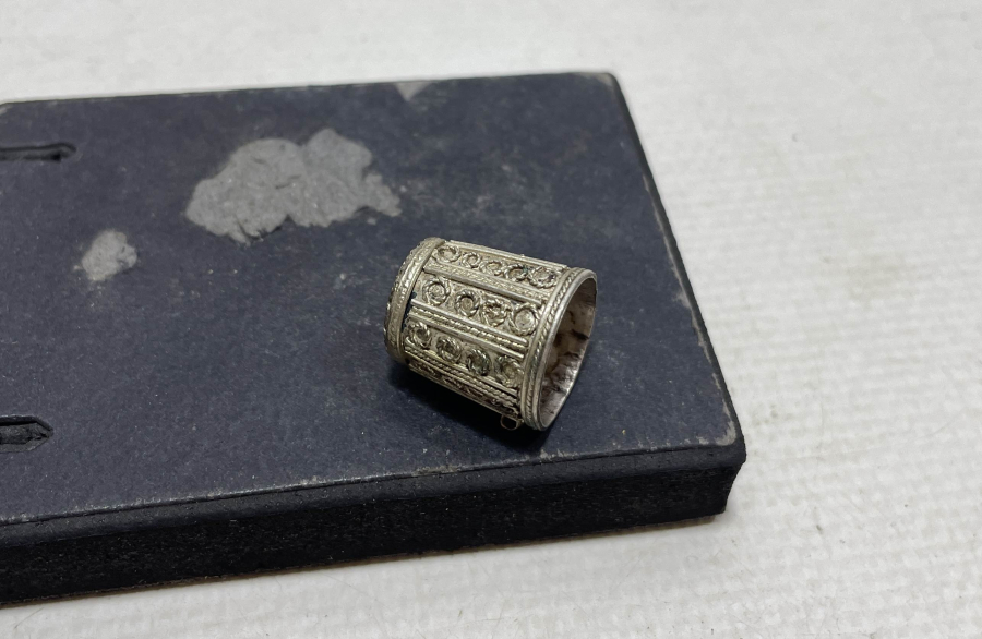 GÜHERZE İŞÇİLİKLİ OSMANLI DÖNEMİ GÜMÜŞ TERZİ YÜKSÜĞÜ