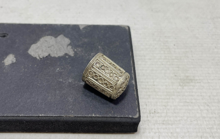 GÜHERZE İŞÇİLİKLİ OSMANLI DÖNEMİ GÜMÜŞ TERZİ YÜKSÜĞÜ