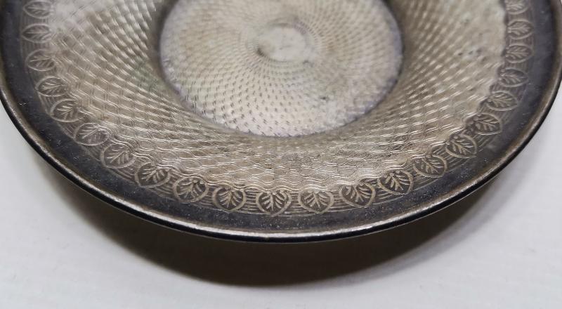 OSMANLI DÖNEMİ AZNAVUR İŞÇİLİKLİ GÜMÜŞ ÇAY TABAĞI