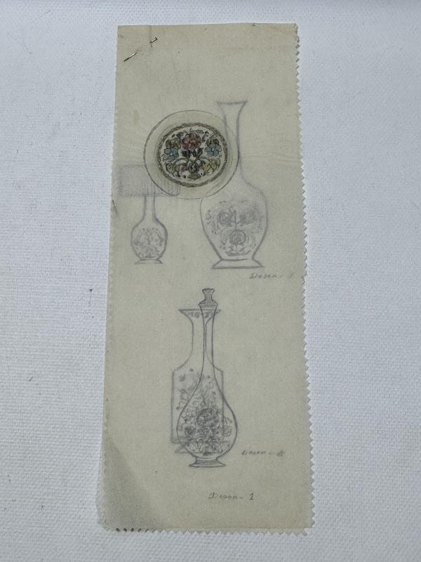 SANATÇI V. GÖNÜLAL TARAFINDAN YAPILMIŞ OSMANLI DESEN ÇALIŞMASI