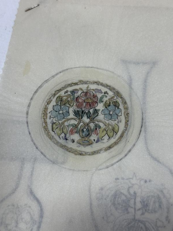 SANATÇI V. GÖNÜLAL TARAFINDAN YAPILMIŞ OSMANLI DESEN ÇALIŞMASI