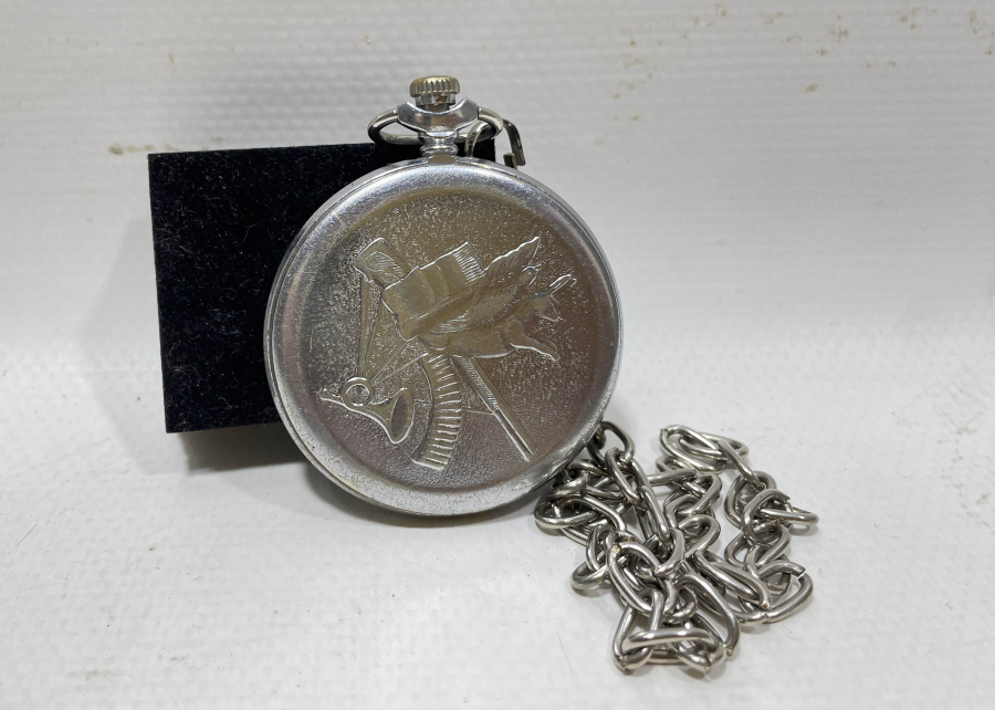 SOVYET RUSYA YAPIMI AVCI KASA KURMALI ANTİKA CEP SAATİ