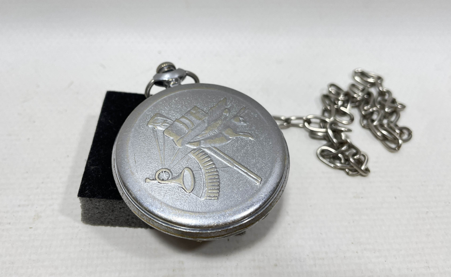 SOVYET RUSYA YAPIMI AVCI KASA KURMALI ANTİKA CEP SAATİ