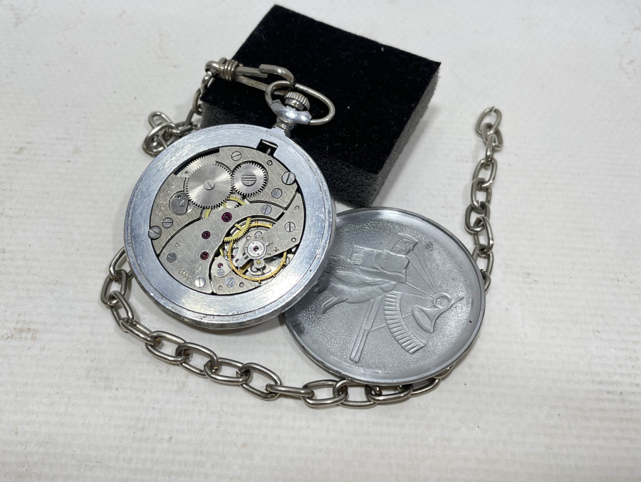 SOVYET RUSYA YAPIMI AVCI KASA KURMALI ANTİKA CEP SAATİ