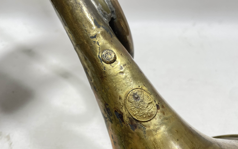 ÜZERİNDE OSMANLI DEVLET ARMASI BULUNAN ÇOK NADİR SÜVARİ BORAZANI