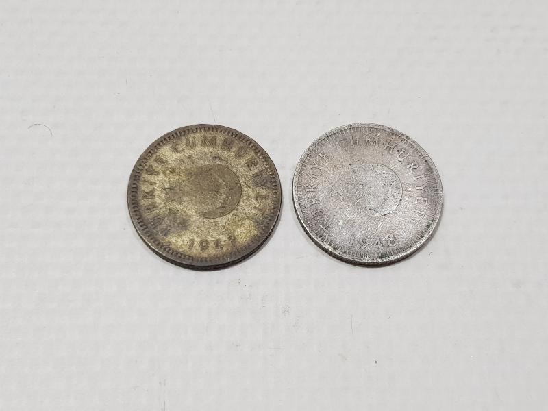 1947-1948 TARİHLİ GÜMÜŞ 50 KURUŞLAR