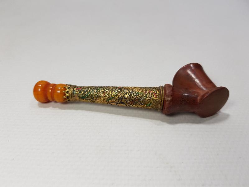 OSMANLI DÖNEMİ KEHRİBAR UÇLU TOPHANE LÜLE