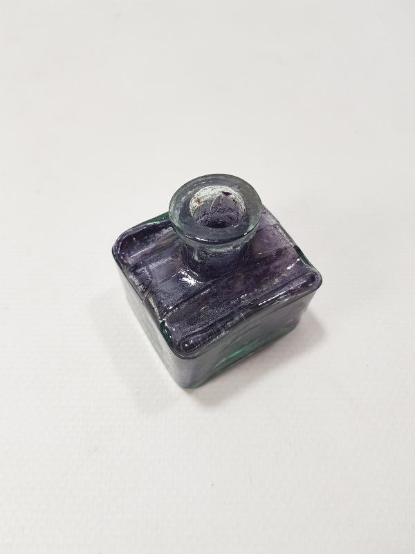 TABANI OSMANLICA YAZILI CAM HOKKA