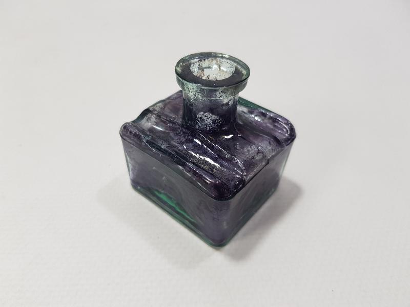 TABANI OSMANLICA YAZILI CAM HOKKA