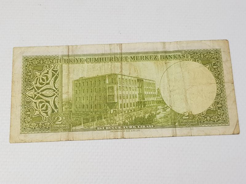 TC 5. EMİSYON NADİR 2,5 LİRA KAĞIT PARA