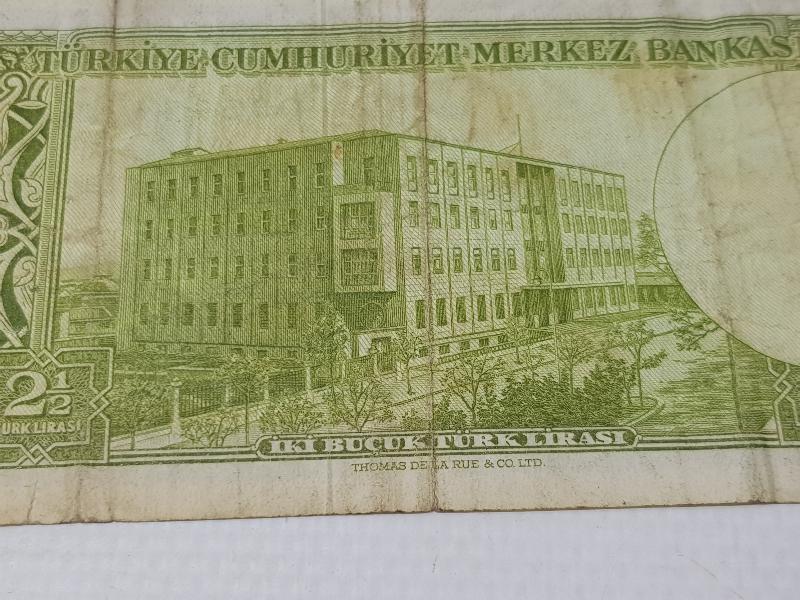 TC 5. EMİSYON NADİR 2,5 LİRA KAĞIT PARA