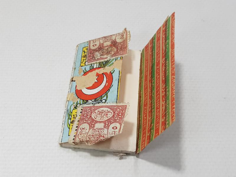 1. DÜNYA SAVAŞI DÖNEMİ İTTİFAK KONULU ASKER RESİMLİ ÇOK NADİR SİLAHDAŞLAR SİGARA KAĞIDI