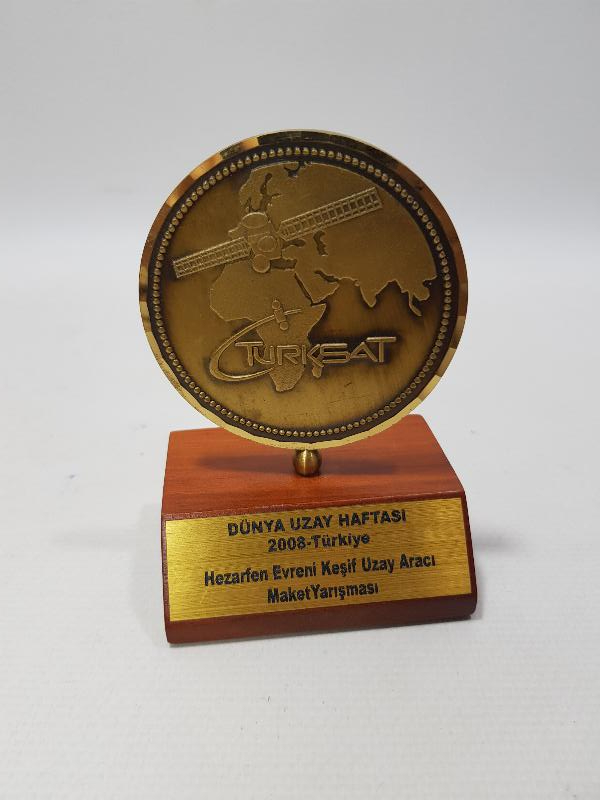 2008 TÜRKSAT DÜNYA UZAY HAFTASI MAKET YARIŞMASI MADALYASI