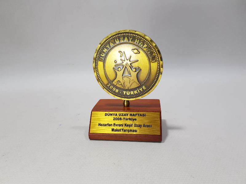 2008 TÜRKSAT DÜNYA UZAY HAFTASI MAKET YARIŞMASI MADALYASI