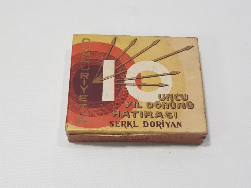 CUMHURİYETİN 10. YIL DÖNÜMÜ HATIRASI SERKL DORİYAN SİGARA KUTUSU