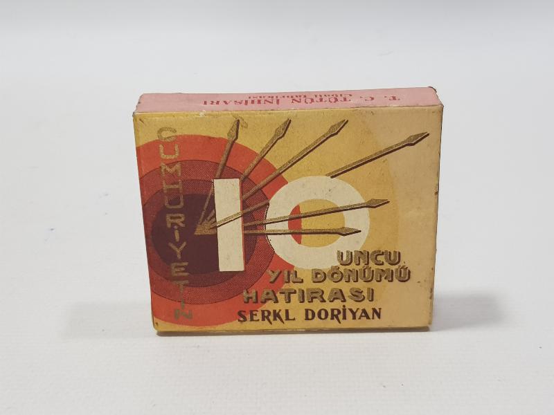 CUMHURİYETİN 10. YIL DÖNÜMÜ HATIRASI SERKL DORİYAN SİGARA KUTUSU