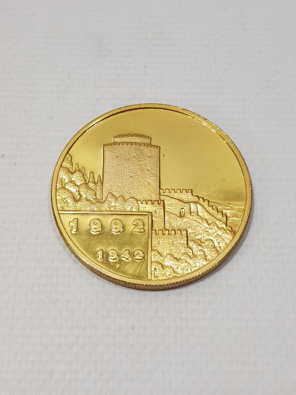 ECZACIBAŞI 50. YIL ALTIN KAPLAMA MADALYON