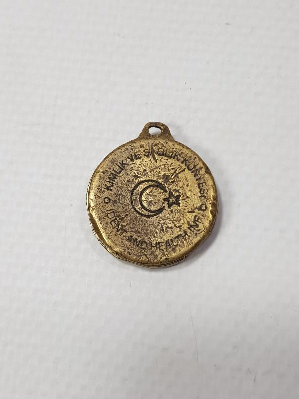 HACI İŞİ ANTİKA KÜNYE KOLYE UCU