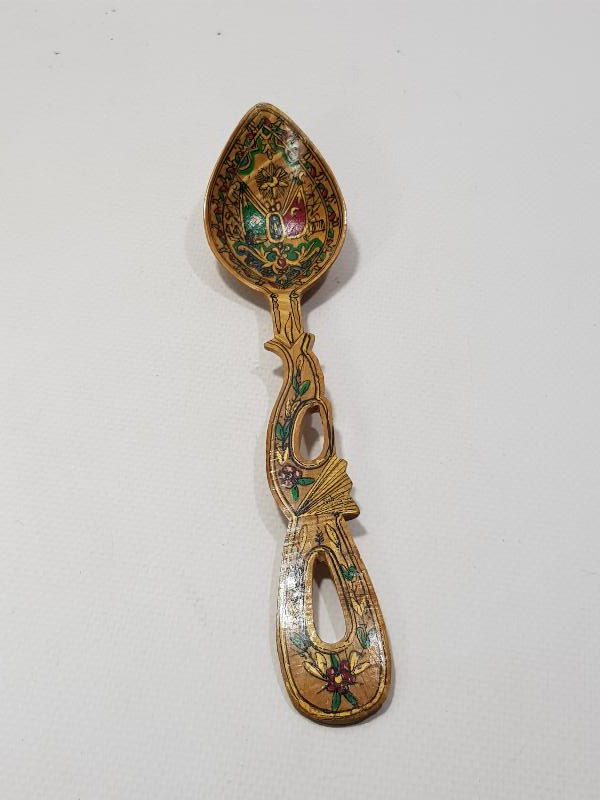 OSMANLI DEVLET ARMALI AHŞAP KAŞIK 